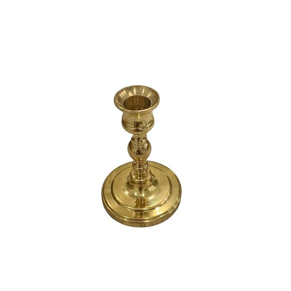 3 Vintage Baldwin Polished Brass Candlestick Holder Set ( 7”, 4.75) Table Décor - Picture 10 of 15